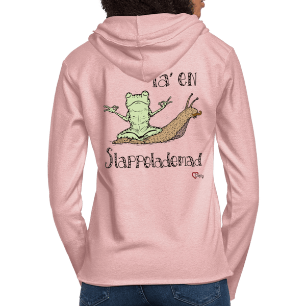 Ta' en Slappelademad Snegl - Let Unisex hættetrøje - Let sweatshirt med hætte, unisex - grå meleret - Dajlig