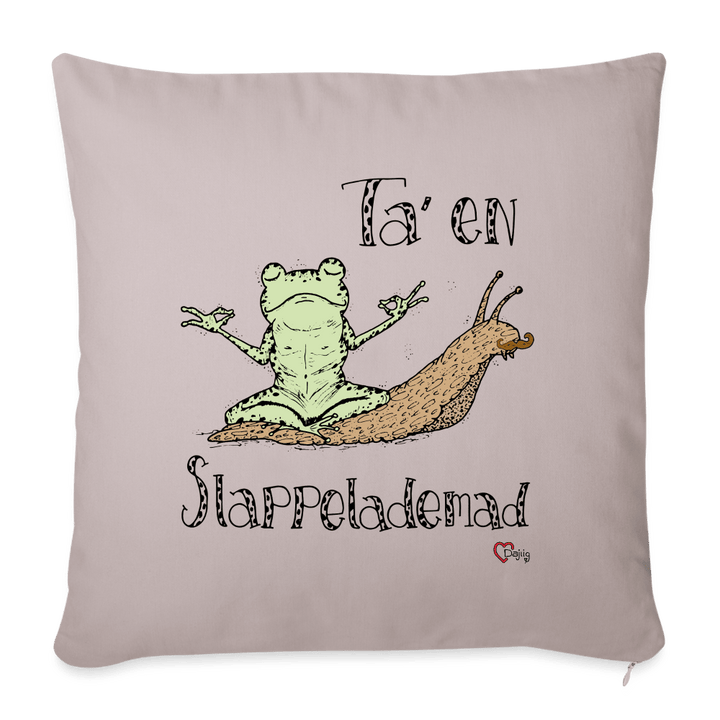 Ta' en Slappelademad Snegl - Sofapude betræk - Pudebetræk 45 x 45 cm - Lys beige - Dajlig.dk