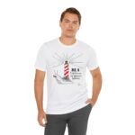 Herre T-shirt, Be a Lighthouse snegl - Dajlig.dk - Unikke & Finurlige Tryk