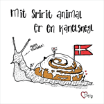 Spirit Animal Kanelsnegl - Dajlig.dk - Unikke & Finurlige Tryk