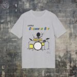 t-shirt til dame og herre - little drummerboy