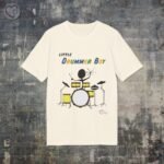 t-shirt til dame og herre - little drummerboy